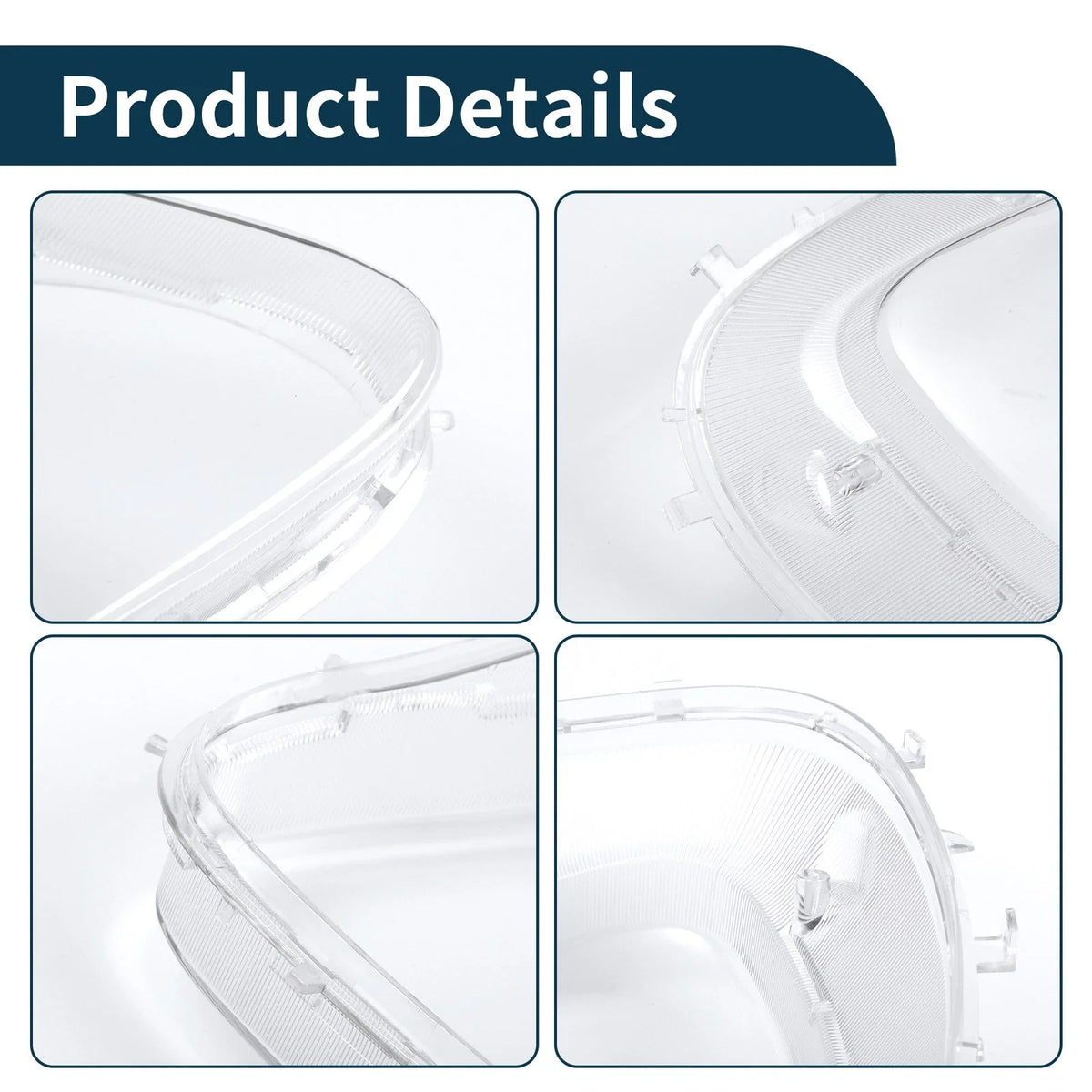 1 Pc Headlight Lens Cover for Chevy Corvette C6 (2005–2013) Clear