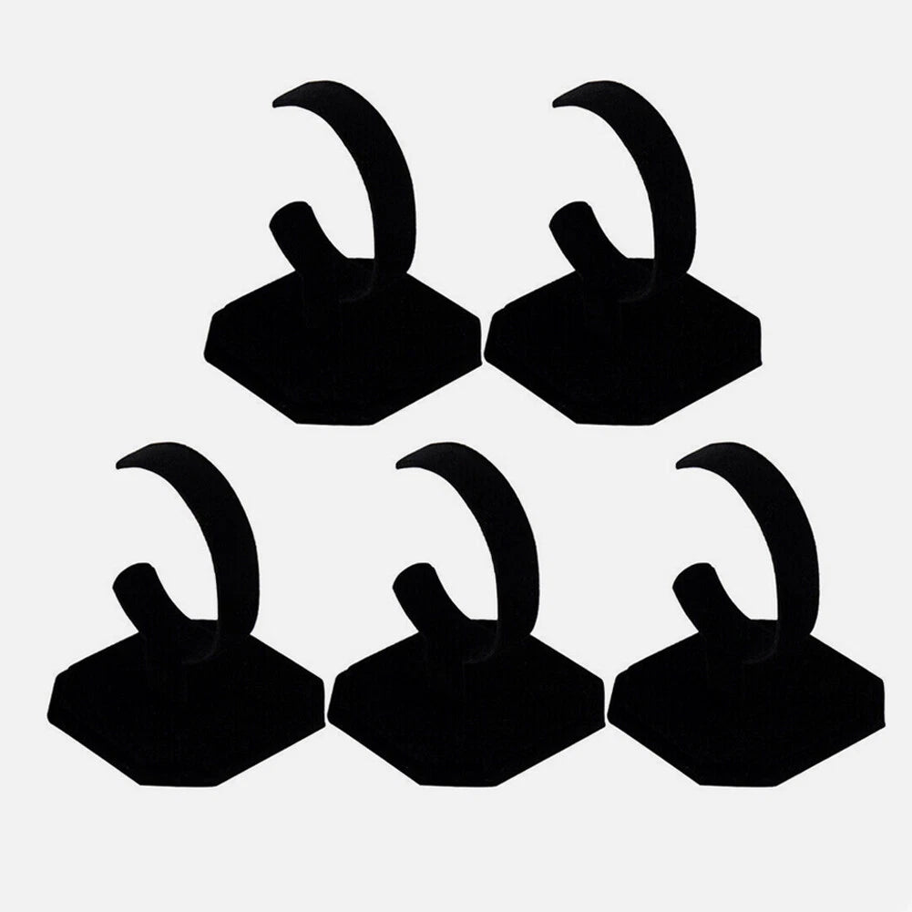 5Pcs Bracelet Display Rack Holder for Jewelry Show Case - Black