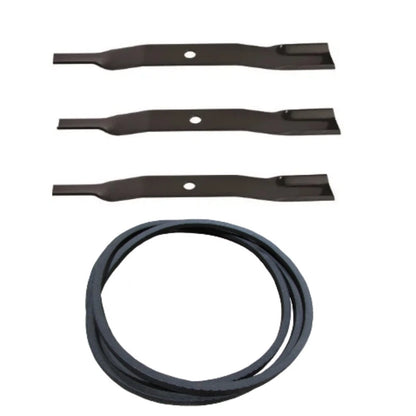 Set of 2 Lawn Mower Blades & Belt for Land Pride 72" FDR1672