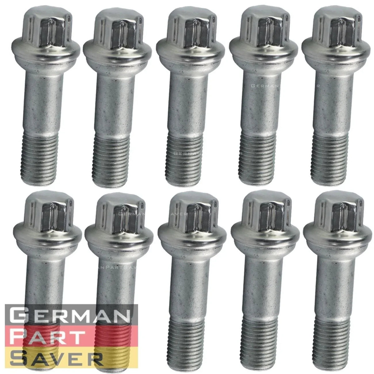 10PC Stainless Steel Wheel Lug Bolts for Mercedes W164 W166 X204 W221 C216