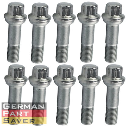 10PC Stainless Steel Wheel Lug Bolts for Mercedes W164 W166 X204 W221 C216