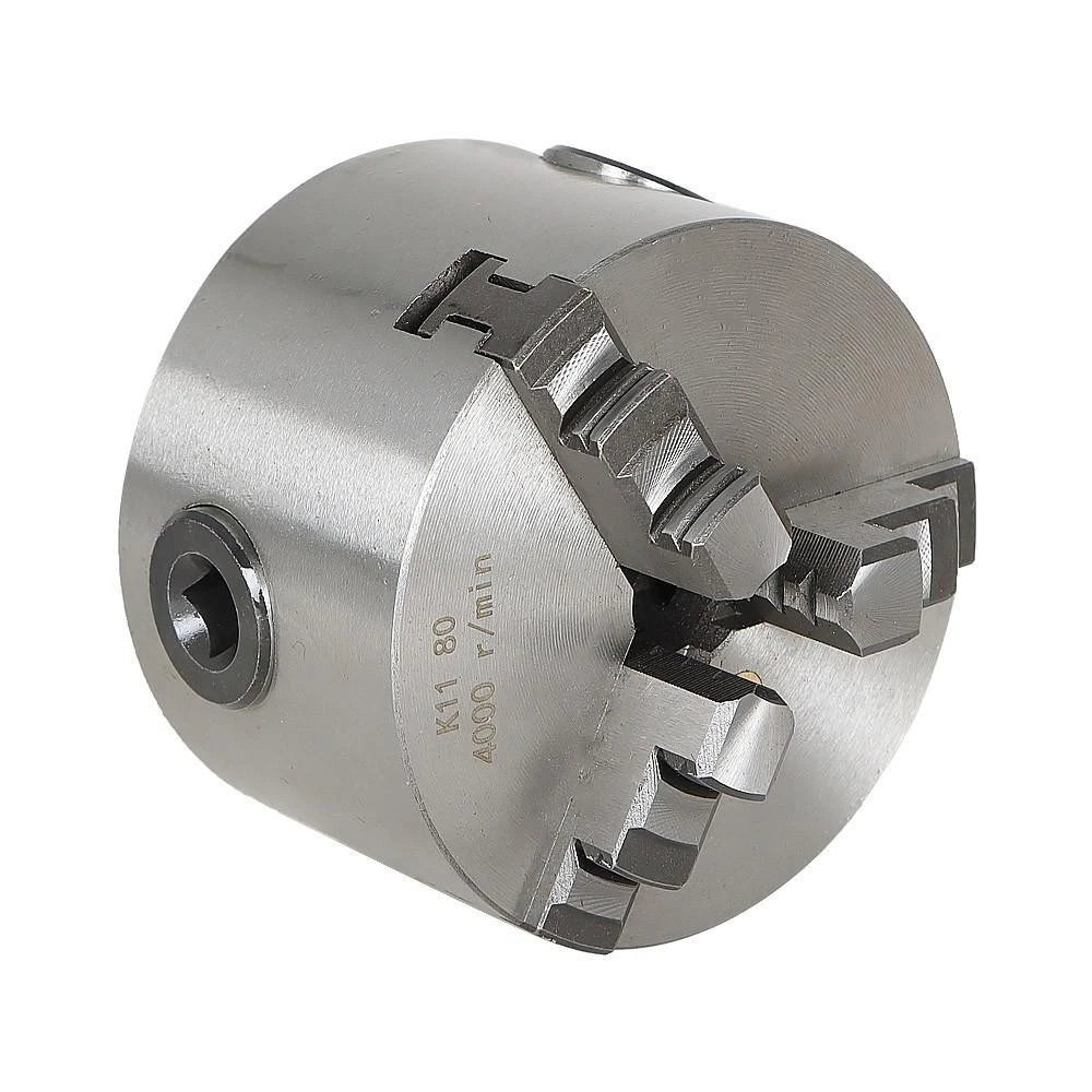 3-Inch 80mm Lathe Chuck 3 Jaw Self-Centering for CNC Milling Machine