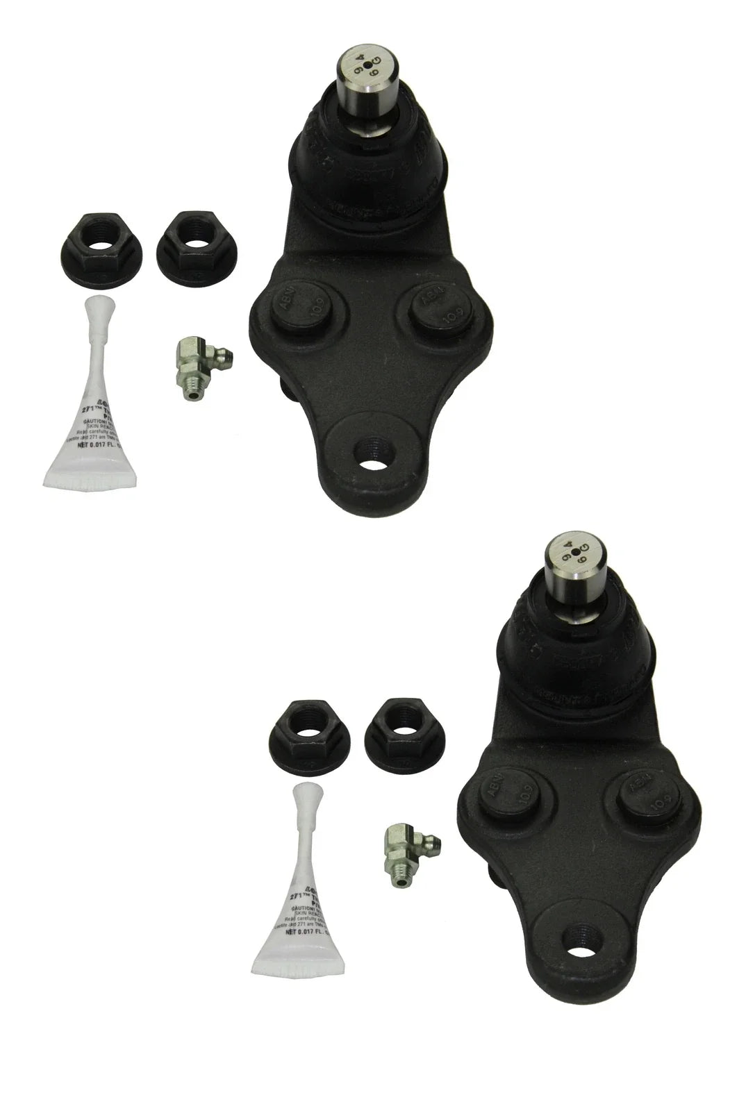 Set of 2 Moog Front Lower Suspension Ball Joints for Hyundai Kia Optima