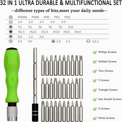 2X Magnetic Screwdriver Set for Professional Repair Tool Kit