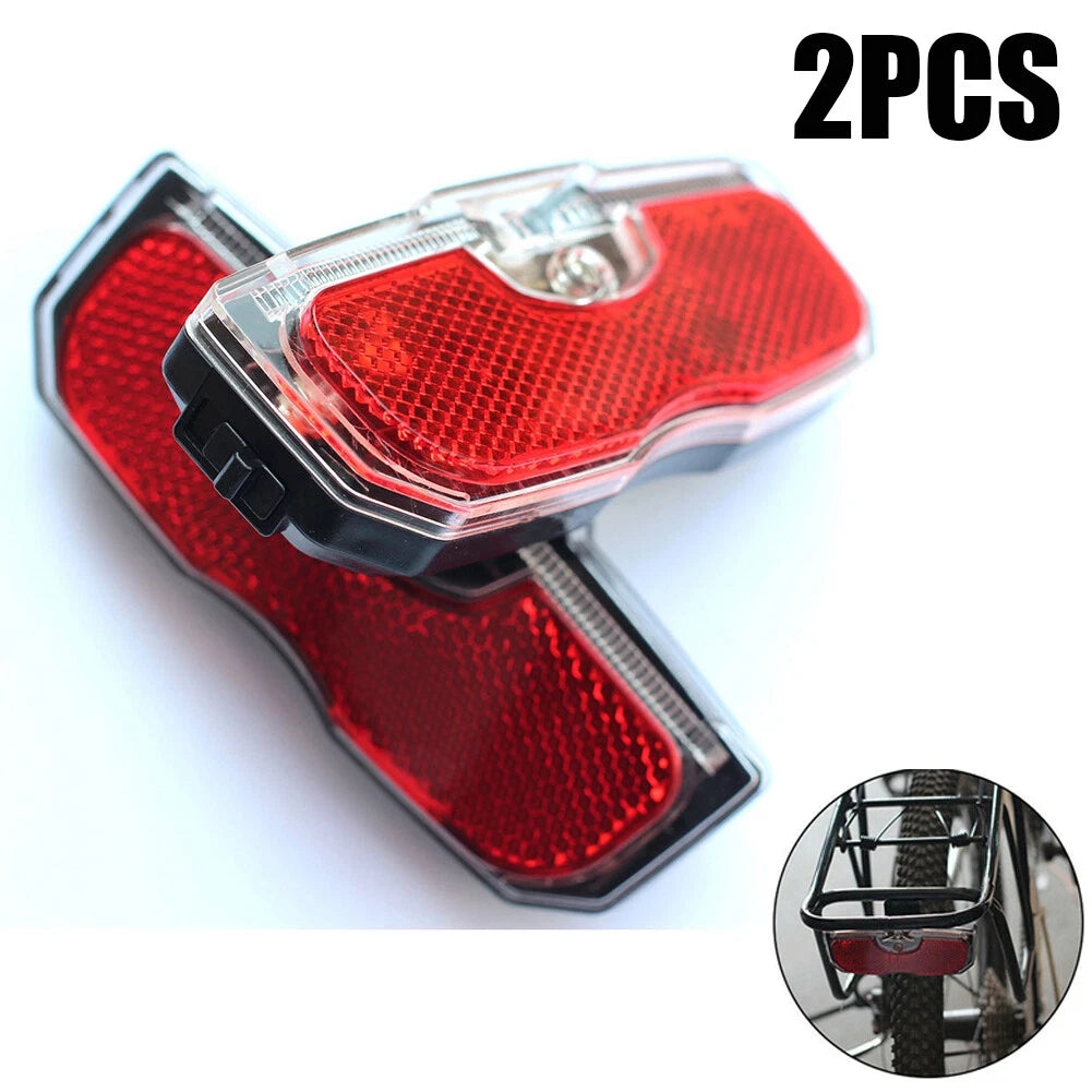 2X Rear Reflector Tail Light for Bicycle Luggage Rack