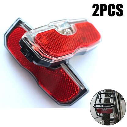 2X Rear Reflector Tail Light for Bicycle Luggage Rack