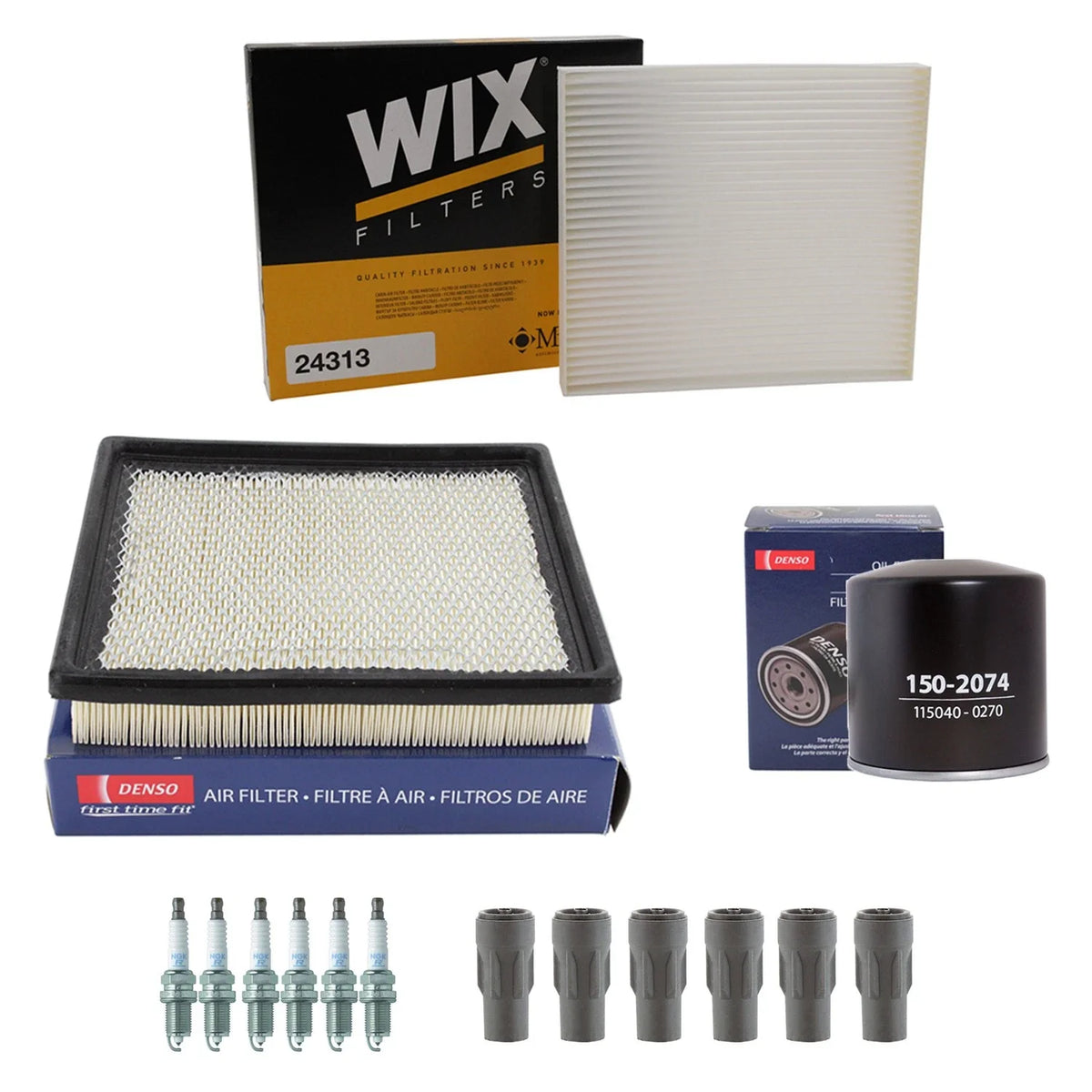 Tune Up Kit with NGK 6 Spark Plugs & Boots for Dodge Avenger Sebring (2008–2010)