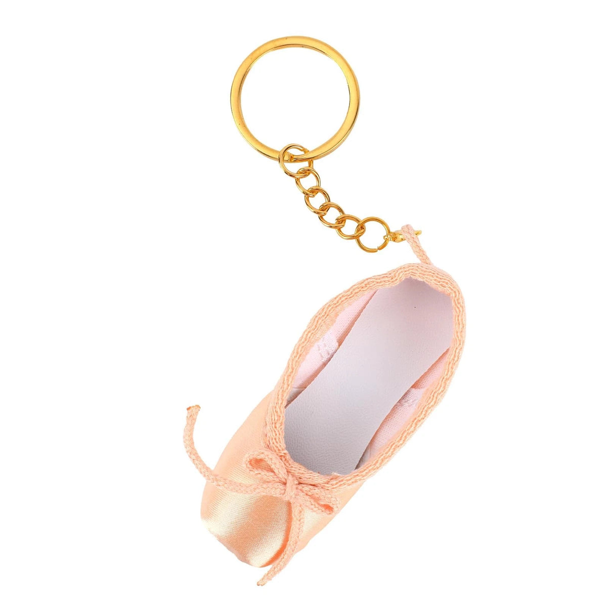 Ballet Shoe Keychain for Women - Pointe Shoes Medium, Multicolour