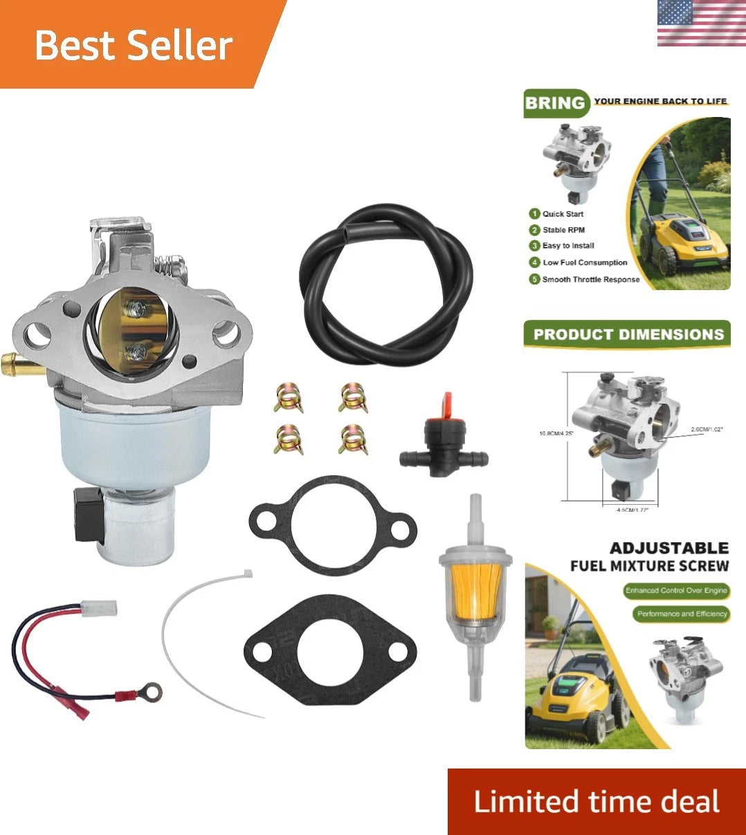 Kohler Carburetor 20 853 33-S for SV & CV Series Lawn Tractors