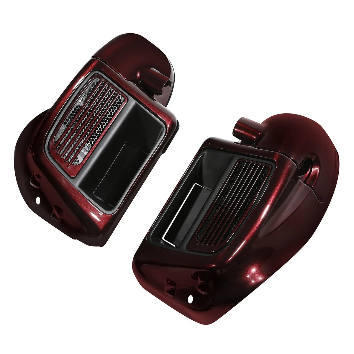 Lower Vented Fairing for Harley Street Glide (2014–2024) - Water-cooled, Twisted Cherry