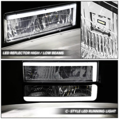 LED DRL Headlight & Bumper Turn Signal Lamp for Chevy GMC C/K (1988–2000)
