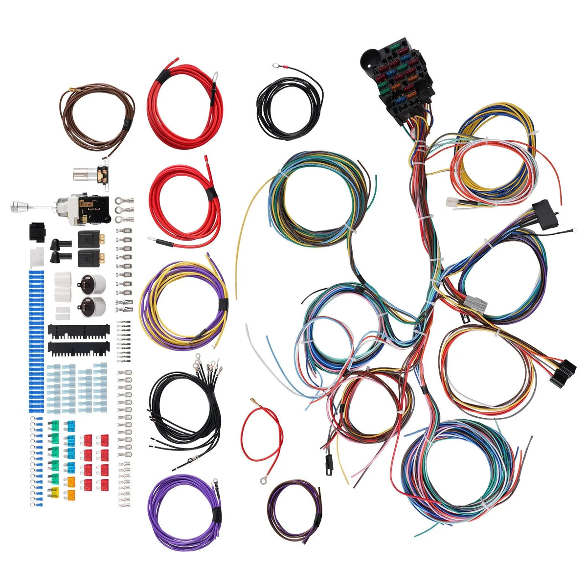 22 Circuit Wiring Harness Kit for Chevy GMC Pickup Truck (1960–1982)