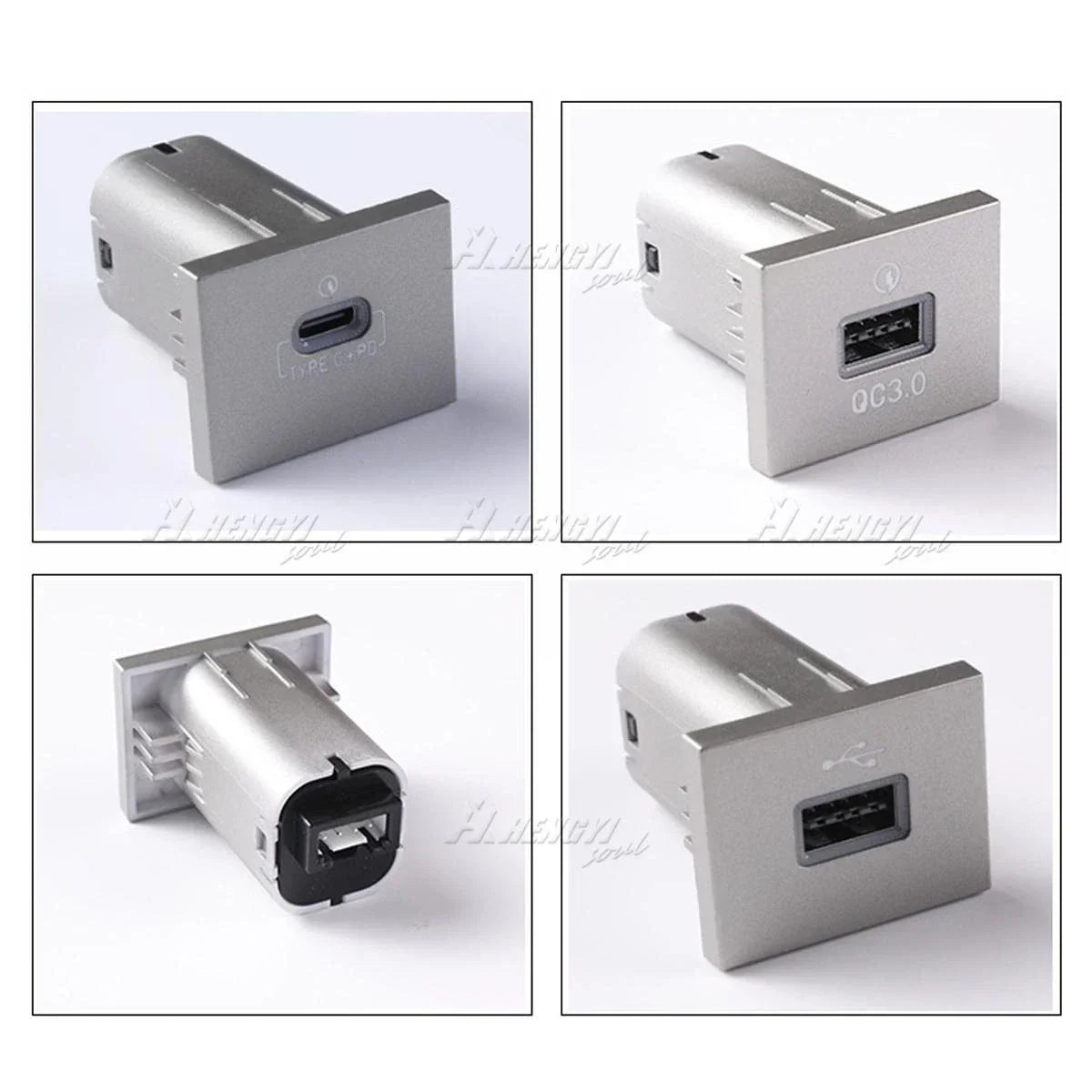 USB-C PD + QC3.0 Dual Port Charger for Ford Focus MK2 (2005–2009)