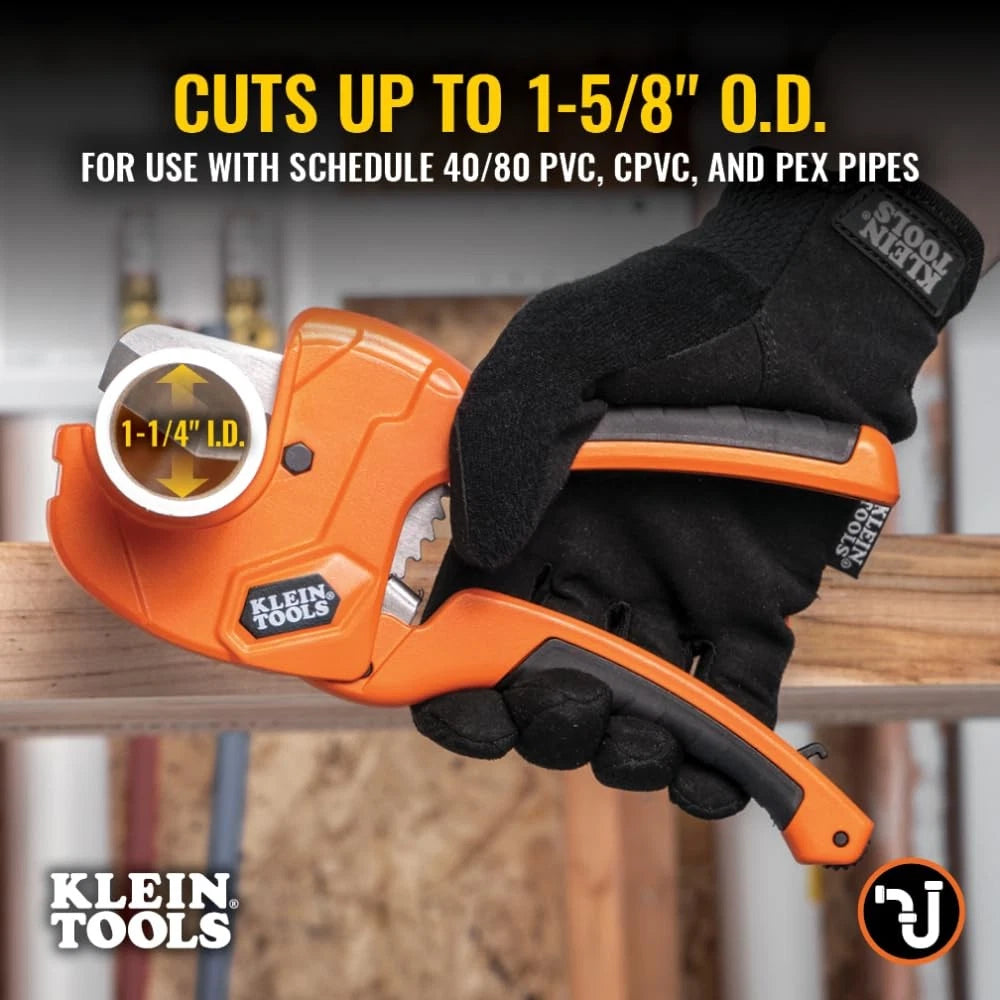 Ratcheting PVC Pipe Cutter for Klein Tools (1-1/4 Inch I.D.)