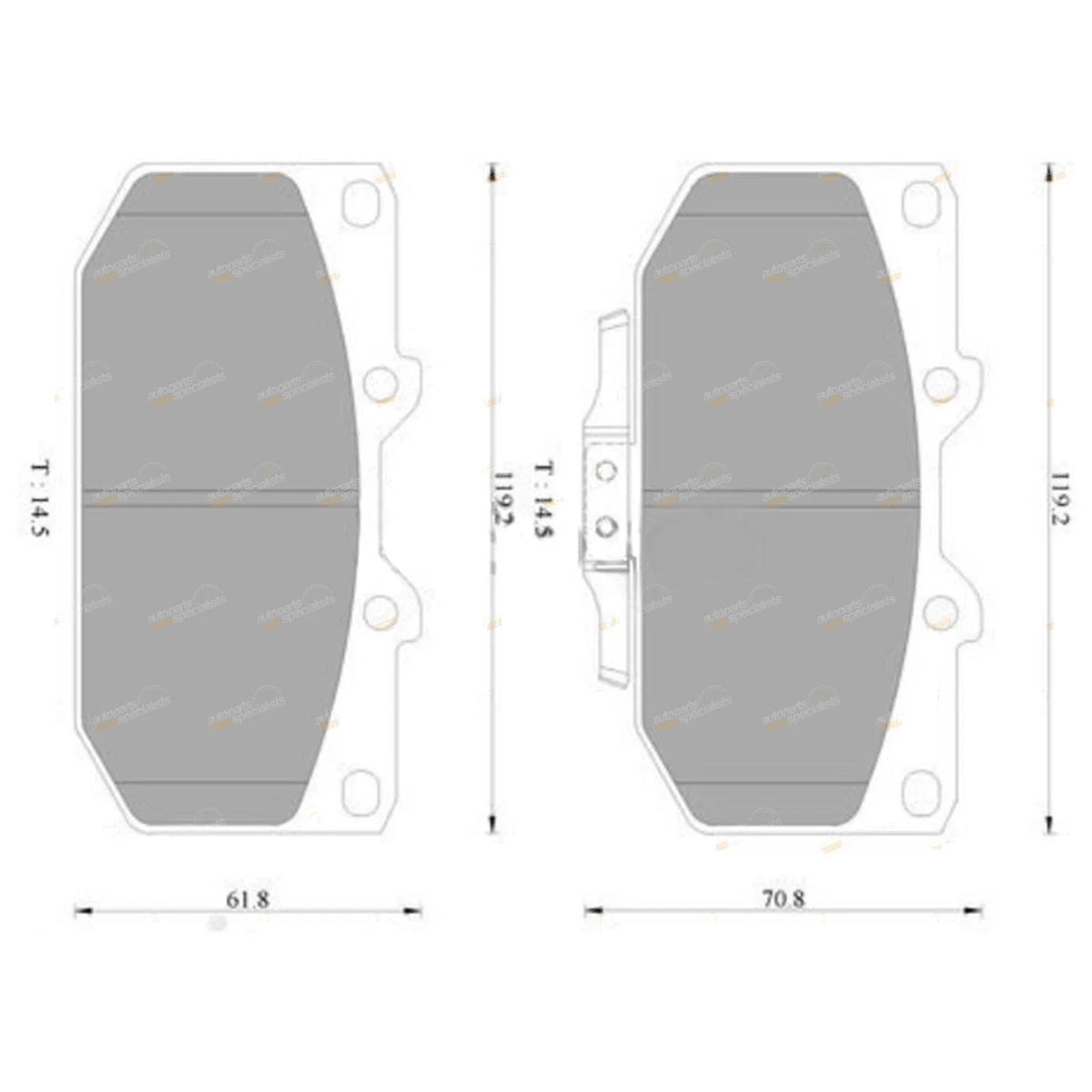 Brembo Front Disc Brake Pad Set for Nissan 200SX S14/S15 (1995-2002)