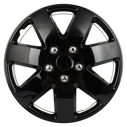Set of 4 Black 16" Wheel Covers for R16 Tire & Rim