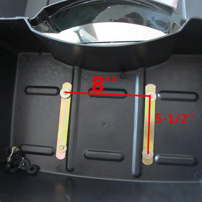 50L Universal Black Motorcycle Tail Box for Harley Honda (Universal Fit)