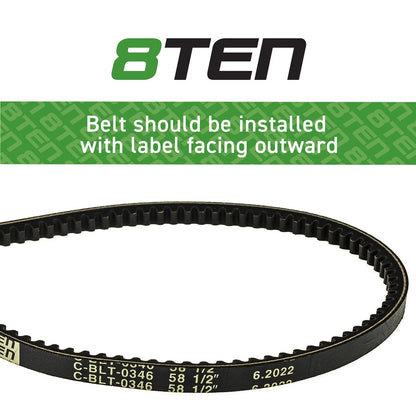 8TEN Cogged Belt for Toro TimeCutter SW3200 SW4200 ZS3200S ZS4200S (N/A) 130-6975