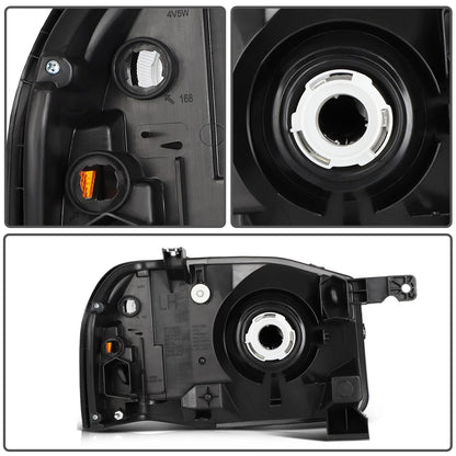 Pair Headlight Assembly for Nissan Frontier (2001–2004) Reflector Type