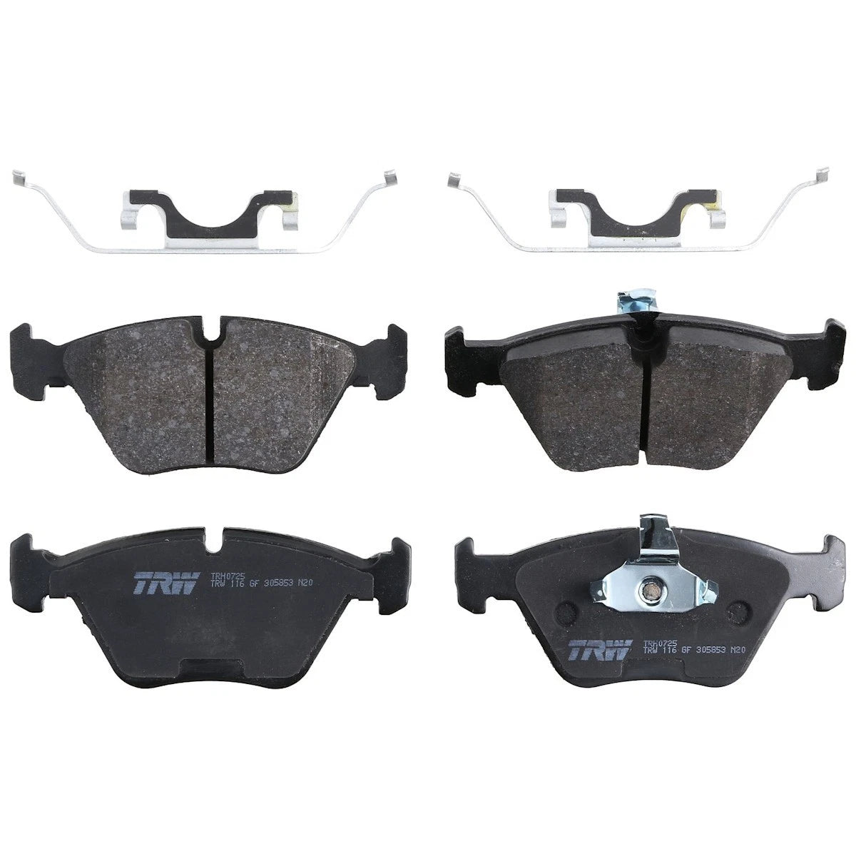 2X TRH0725 Brake Pad Set for BMW 528i E39 (1997–1998) Front Sedan