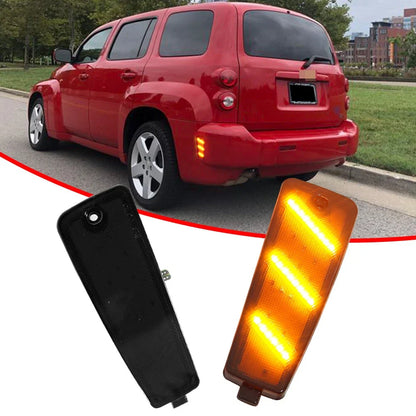 2X Smoked Amber LED Rear Bumper Side Marker Lights for Chevrolet HHR (2006–2011)