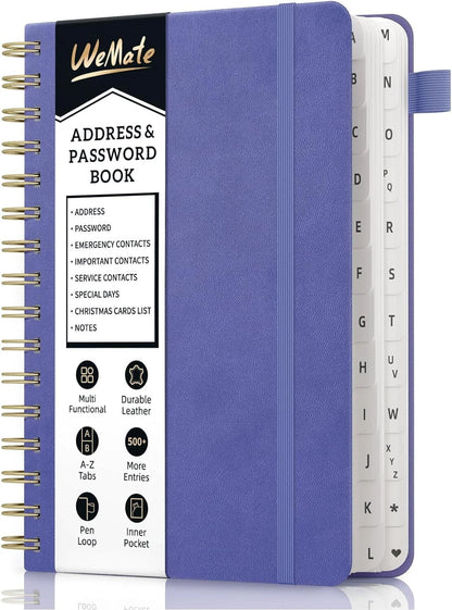 Spiral Address Book for WEMATE WM-XQDZB-Purple