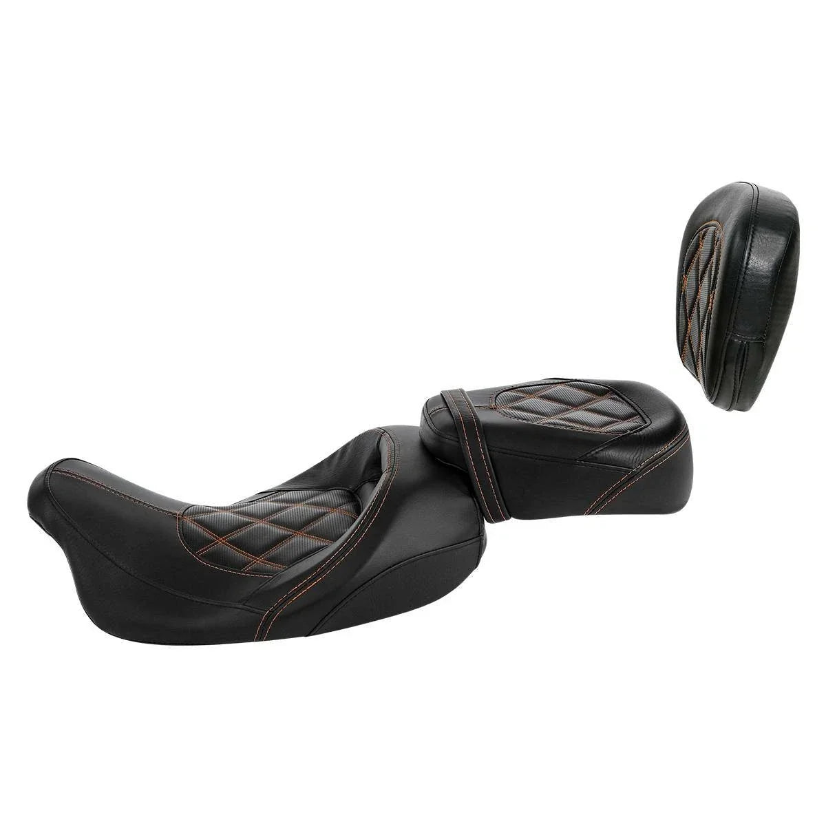 Driver Passenger Seat w/ Backrest Pad for Harley Street Glide (2009–2023)