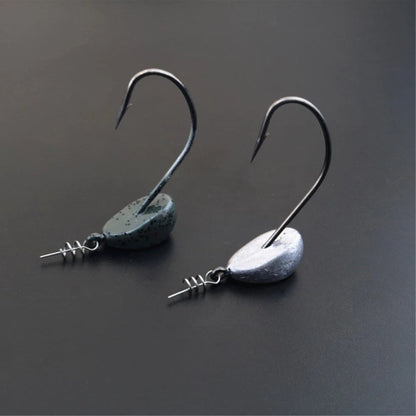 100pcs Spring Twist Lock Fishing Hook Centering Pin for Medium