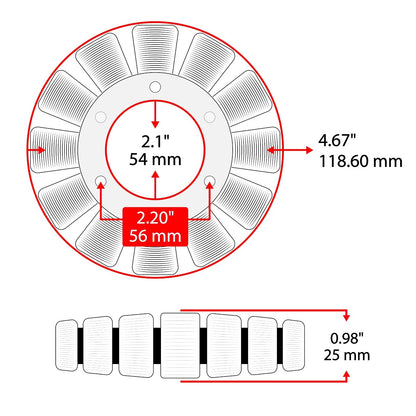 Stator & Gasket for Arctic Cat 400 FIS (2003–2008) ST325+GT228, 32101-38F00