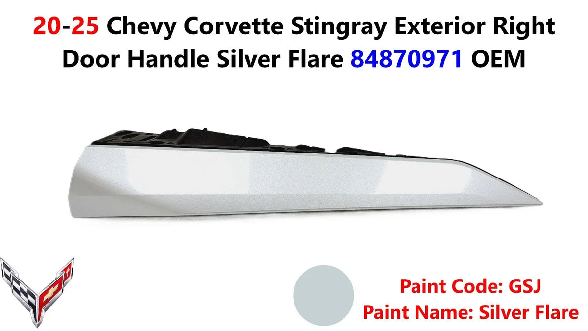 Exterior Right Door Handle for Chevy Corvette Stingray (2020–2025) 84870971