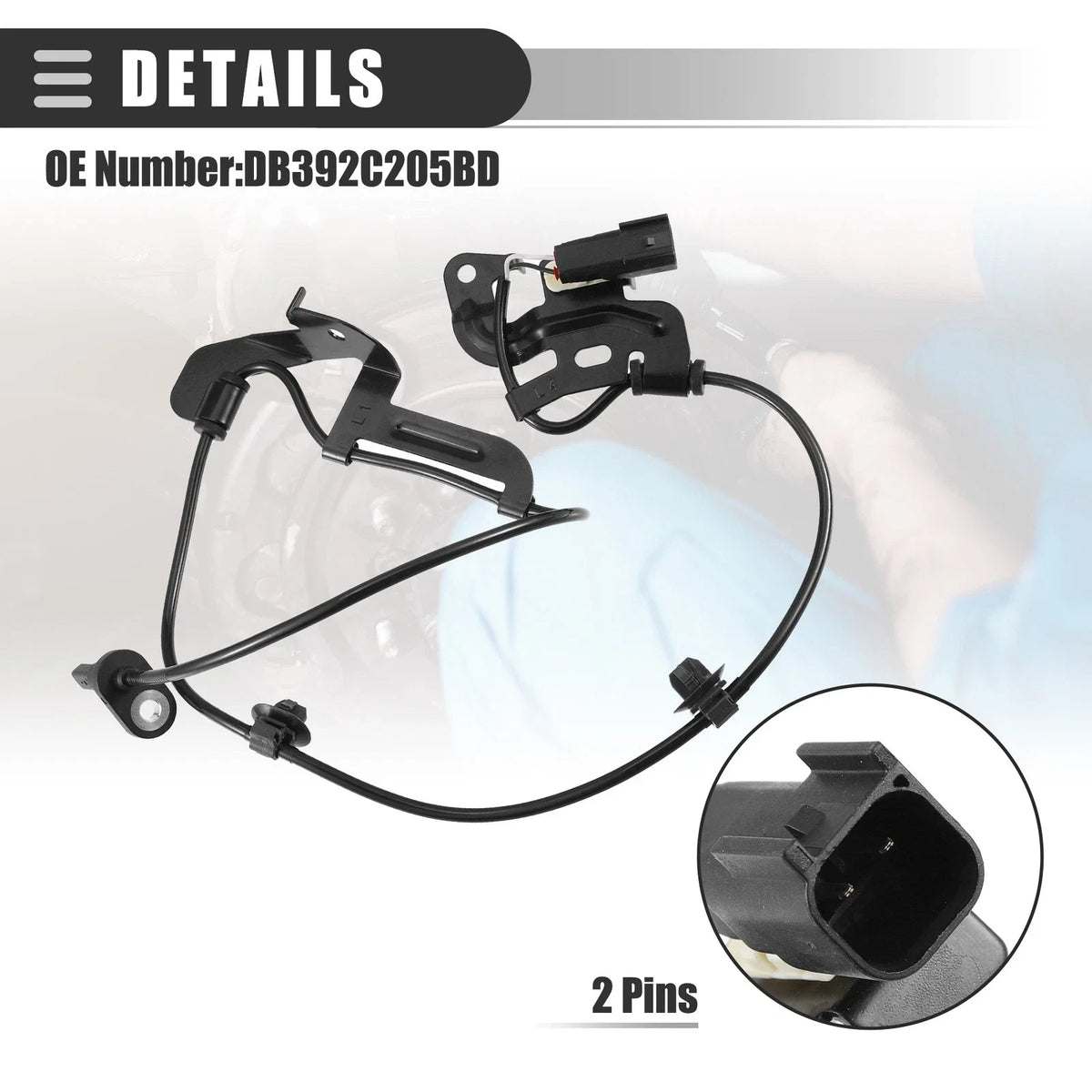 Front Left ABS Wheel Speed Sensor DB392C205BD for Ford Ranger (2012–2022)
