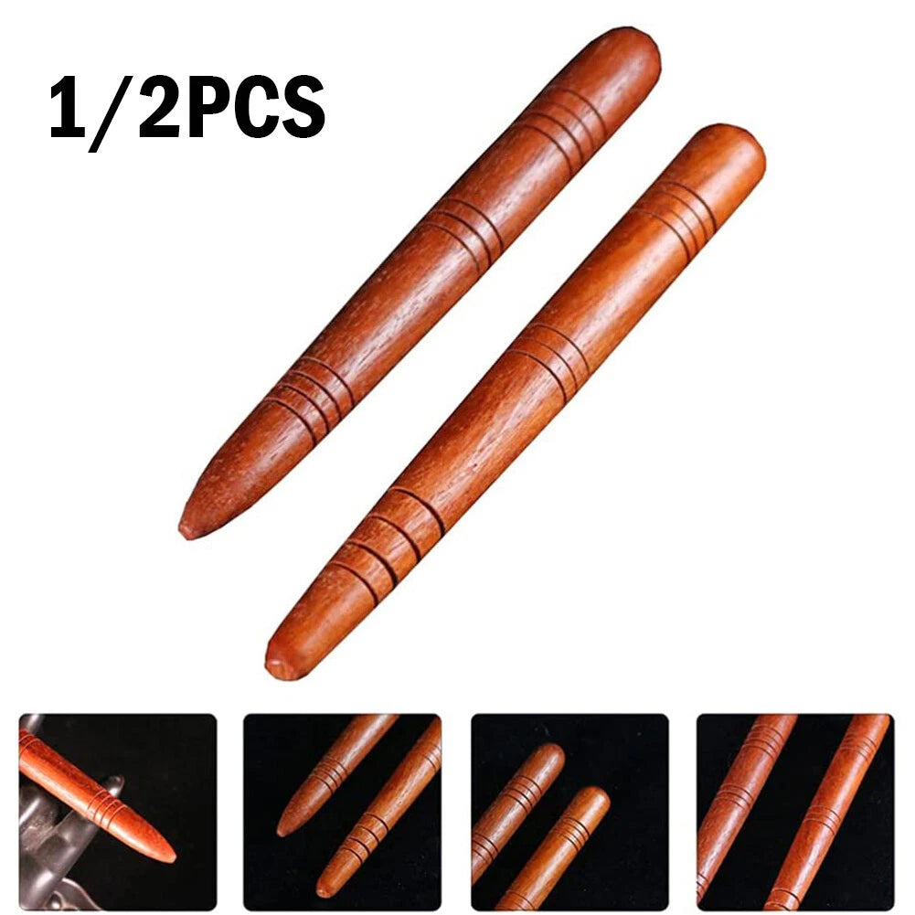 2X Wood Stick Hand Foot Massager for Reflexology Acupuncture
