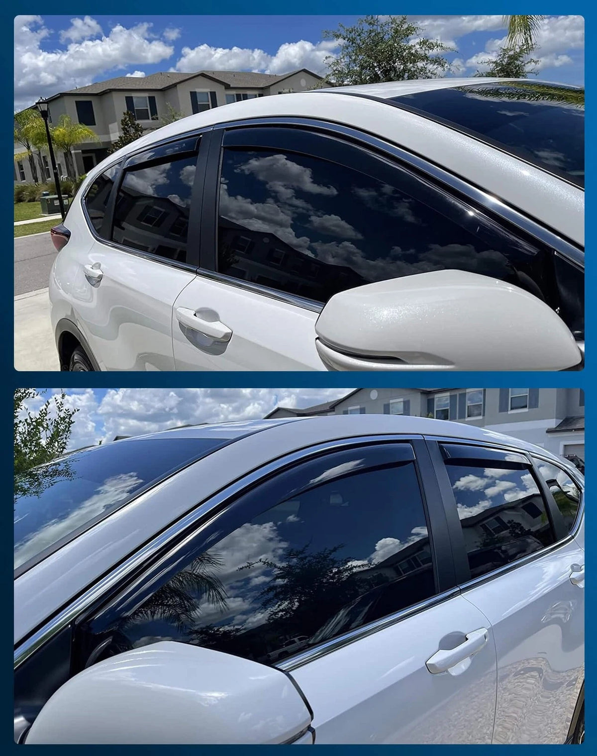 Shatterproof Rain Guards for Honda CRV (2017–2022)
