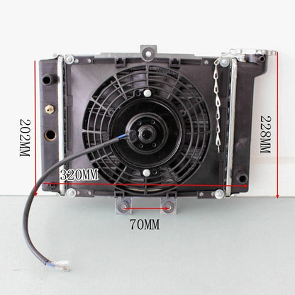 Radiator with Fan for Atomik 150/200/250CC ATV Quad Buggy Go Kart