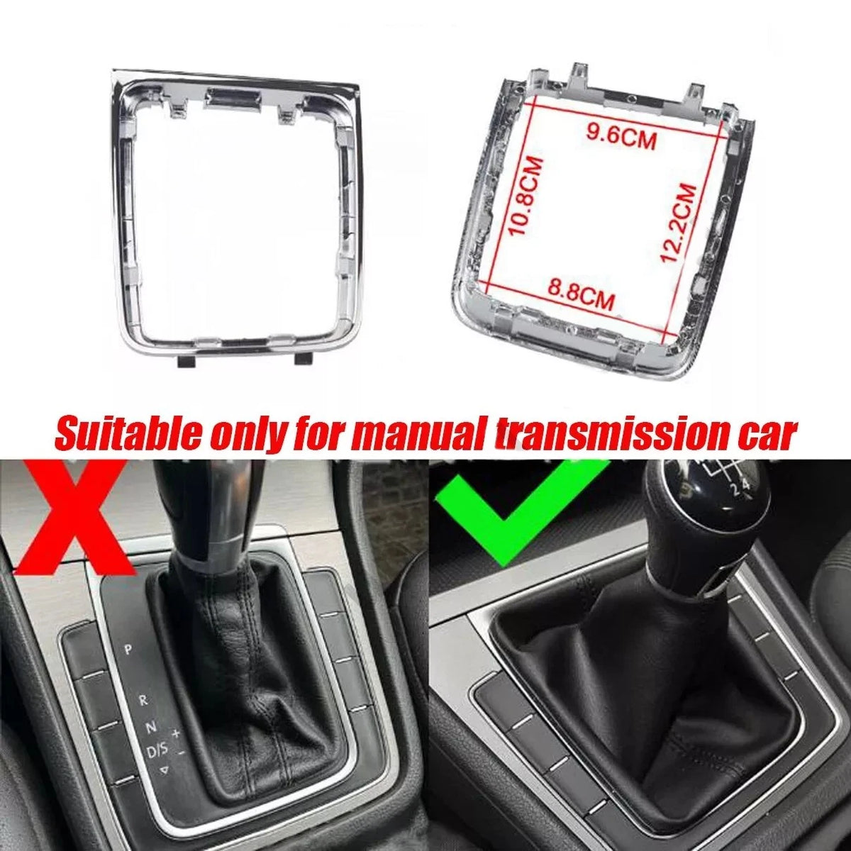 Manual Gear Shift Knob Base Frame Bracket for VW Golf 7 7.5 (2013–2020)