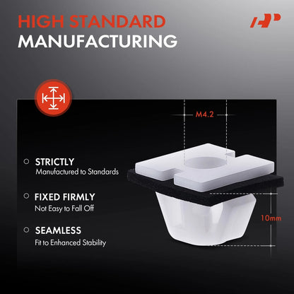 50x Nylon Body Side Moulding Clip Fastener for Hyundai