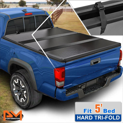 Hard Solid Top Tri-Fold Tonneau Cover for Ford Ranger (2019–2023)