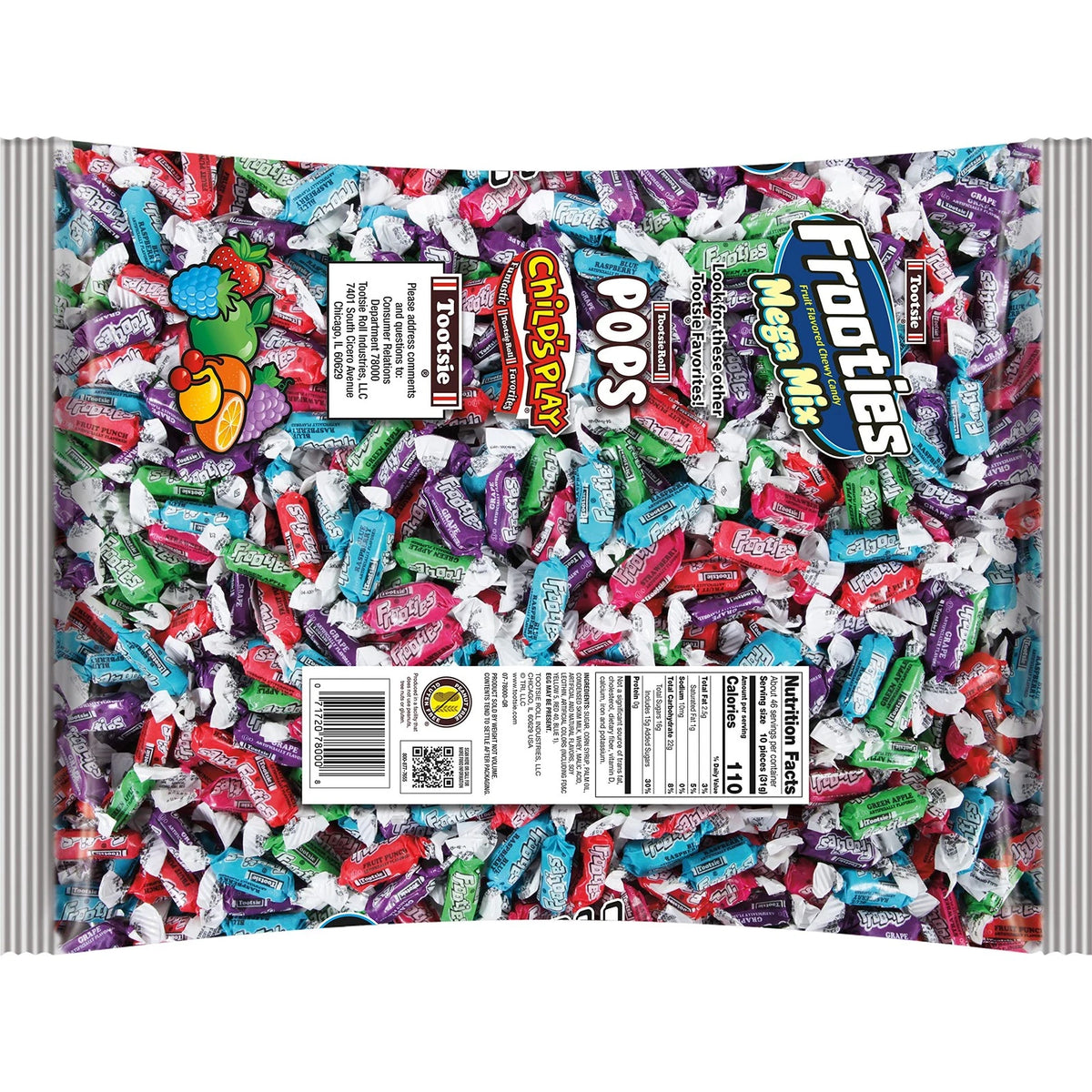 Frooties Mega Mix Assorted Fruit Candy - 450 Count (Pack of 1)