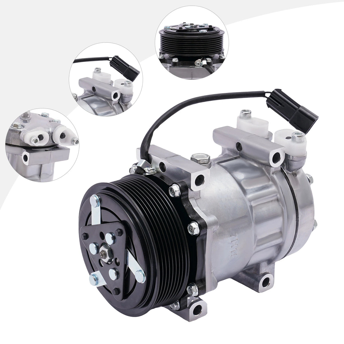 A/C Compressor with Clutch for International Navistar Trucks (3582435C1, 4418)