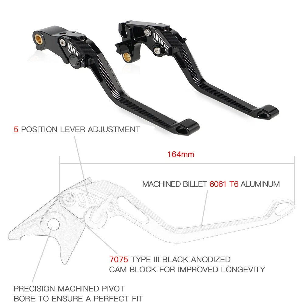 Brake Clutch Levers for Honda CBR500R/CB500F/X (2013–2020), CBR250R (2011–2013)