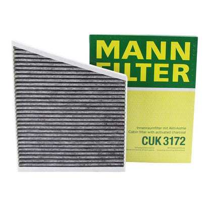Mann Charcoal Cabin Air Filter CUK 3172 for Mercedes W211 CLS500 E320 E350 E500 (2003–2009)