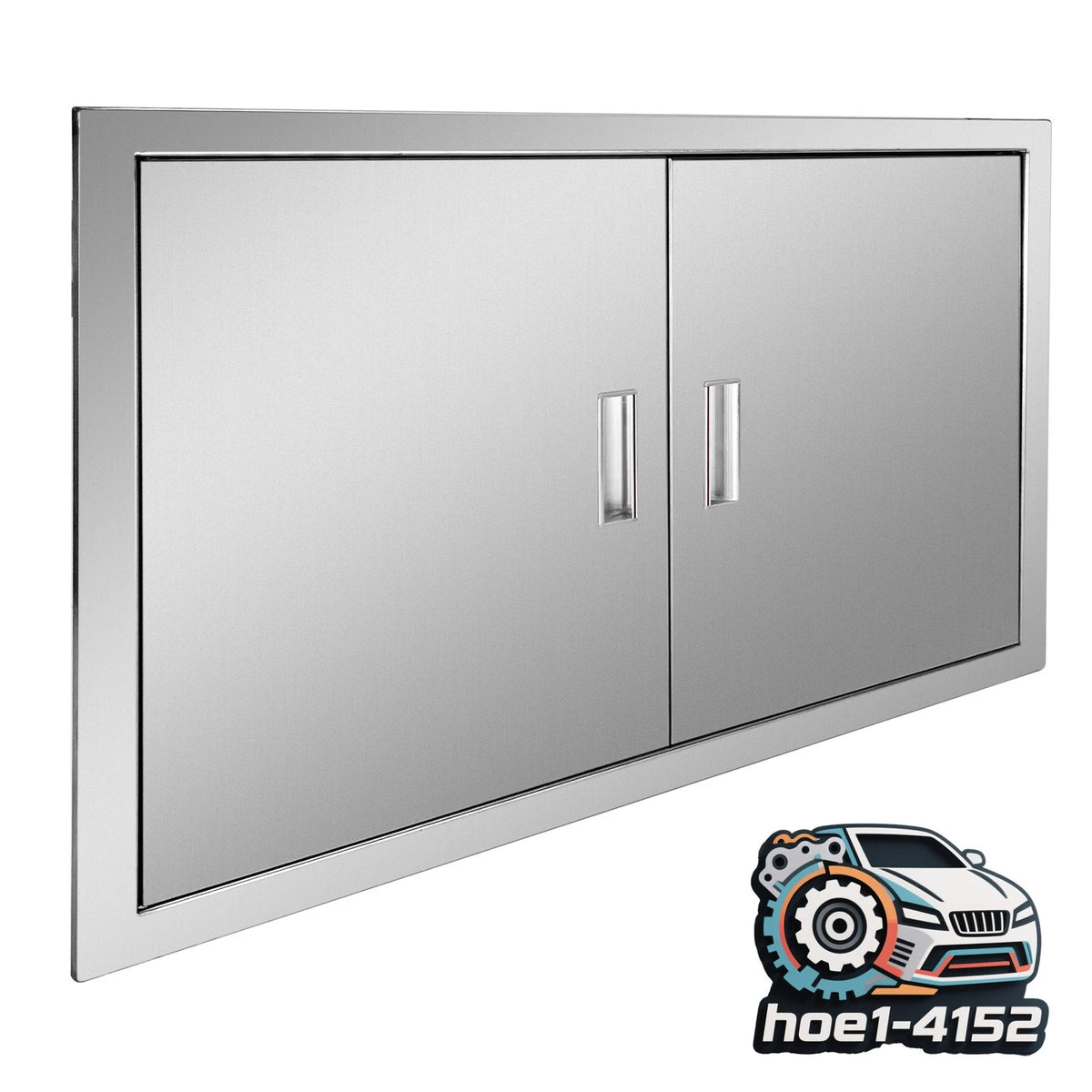 Double Access Door for Outdoor Kitchen (33W x 22H Inch, Stainless Steel)