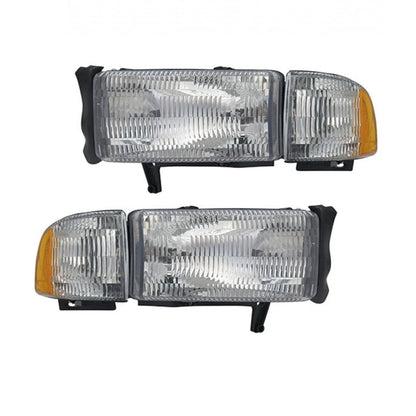 Set of 2 Headlights for Dodge Ram 1500/2500/3500 (1994–2002) PLX-M0-20-3017-78, CH2502101, CH2503101