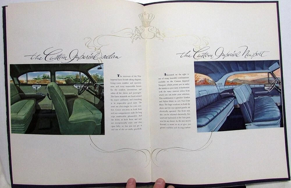 Prestige Color Sales Brochure for Chrysler Imperial (1954)