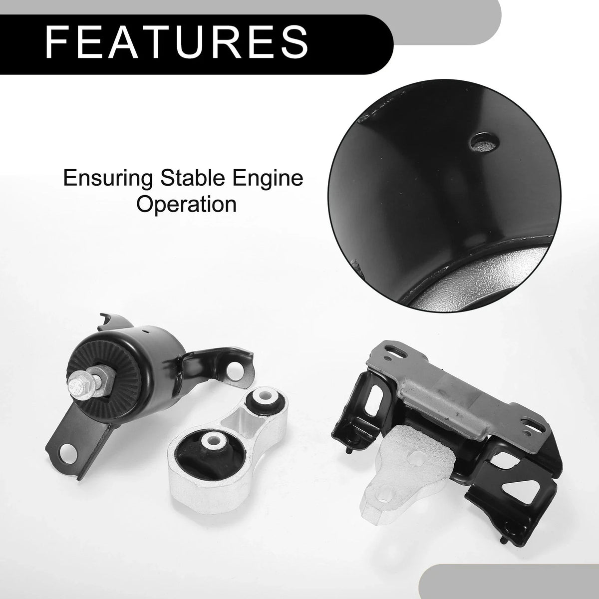 Engine Motor Mount for Ford Fiesta 1.6L (2011–2017) Set of 1