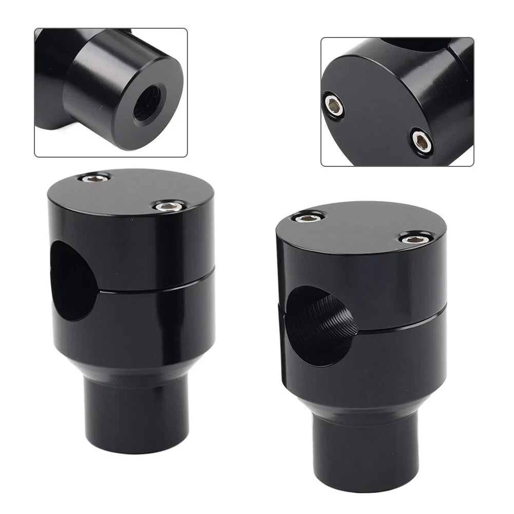 Handlebar Riser Clamp Mount Kit 7/8 22mm for Harley Honda