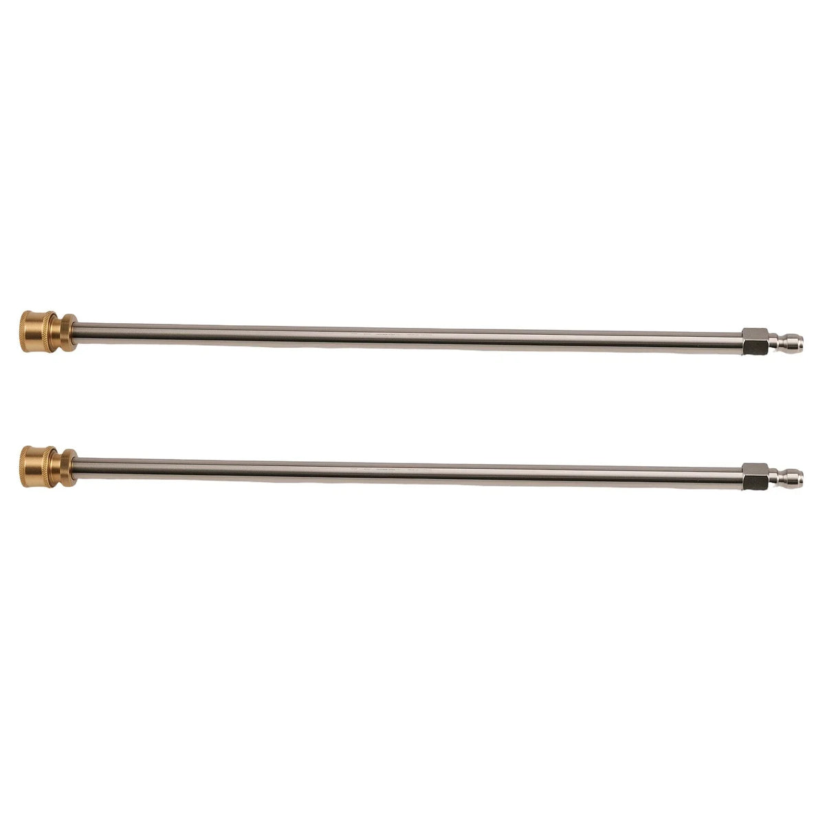 2PC Stainless Steel Extension Wand Kit for Pressure Washer Lance (4000 PSI)