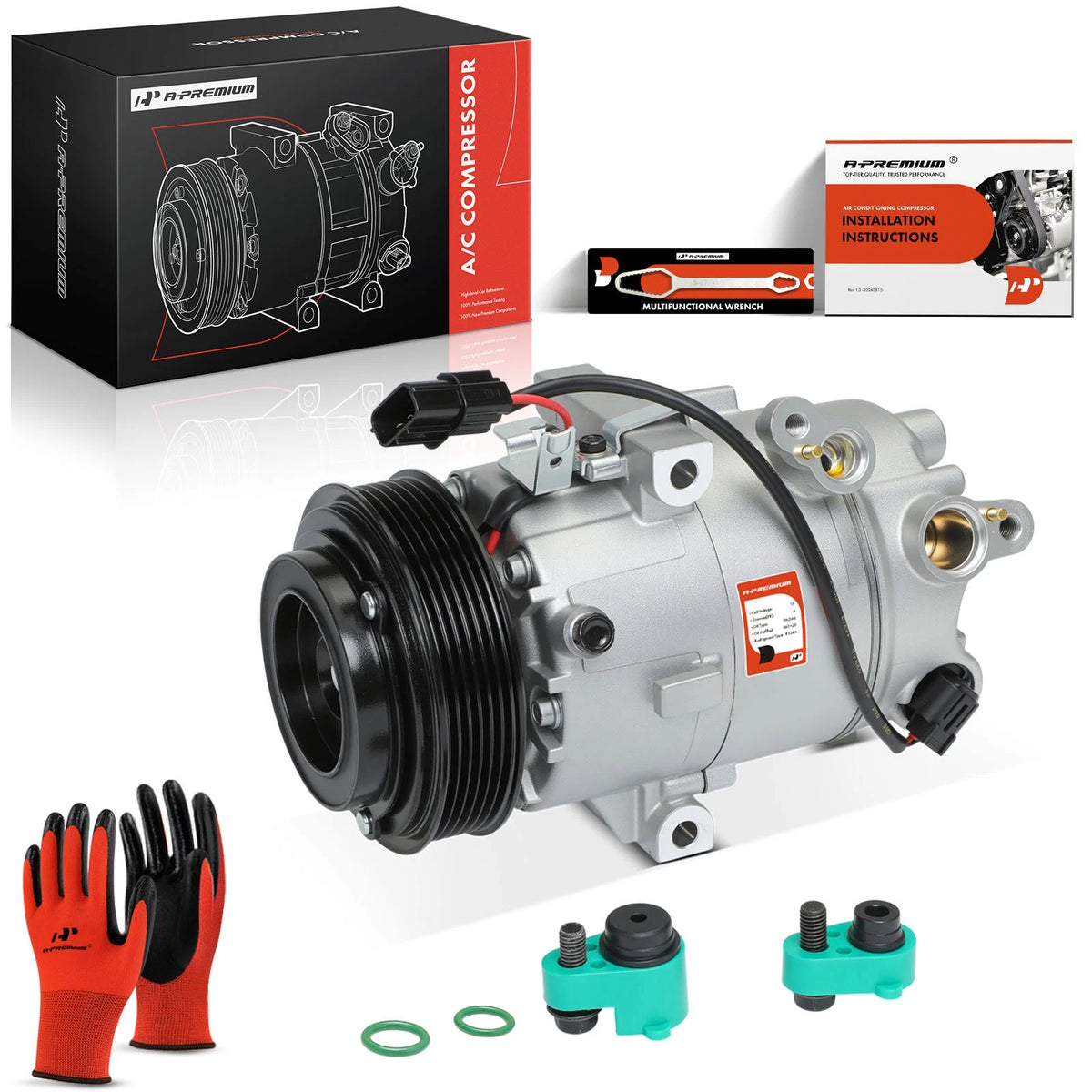 A/C Compressor with Clutch for Hyundai Elantra (2017–2020) 97701F2100, CO29339C