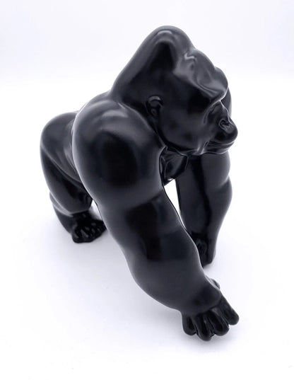 Hood Ornament Replacement Matte Black Cast Gorilla for Universal Cars (All)