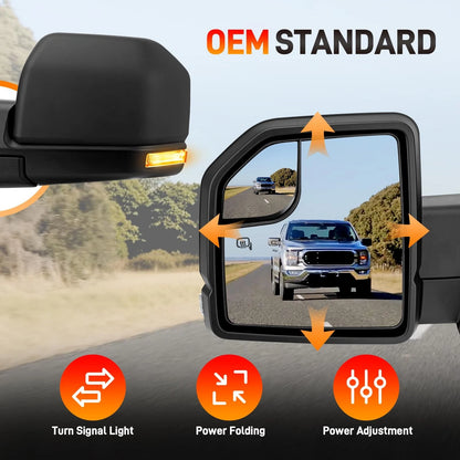 Left Driver Side Rear View Door Mirror Assembly for